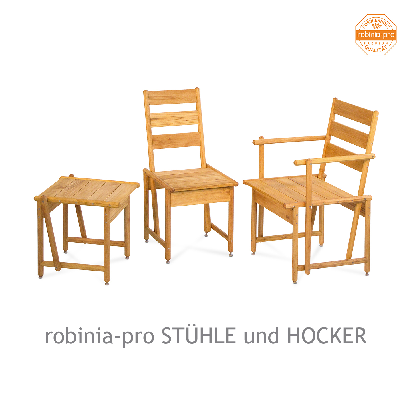 robinia-pro STÜHLE und HOCKER