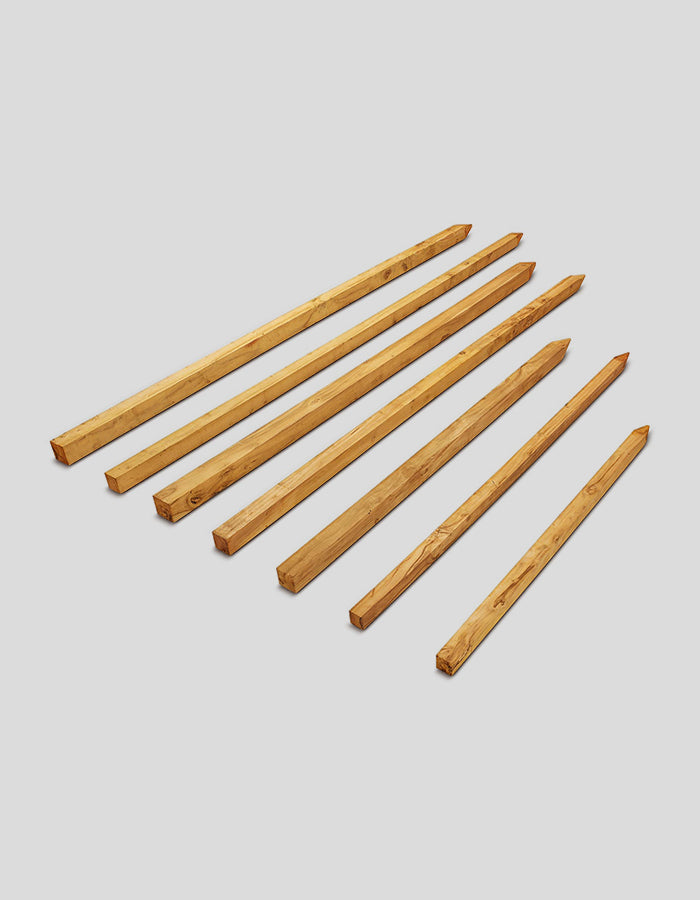 Baumpfähle aus Robinienholz