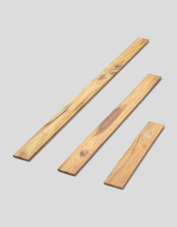 Glattkante-Lamellen (beidseitig besäumt) geschliffen aus Robinienholz