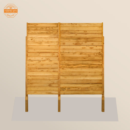 robinia-pro Sichtschutzzaun aus Holz, Zaunfeld