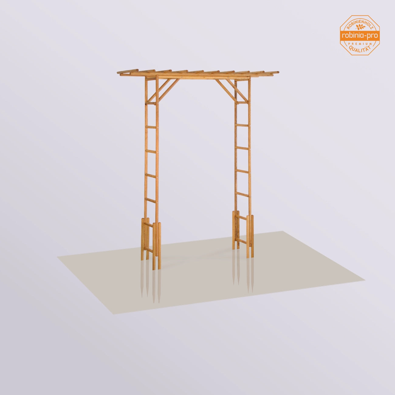 robinia-pro ROSENBOGEN aus Holz, in Erde