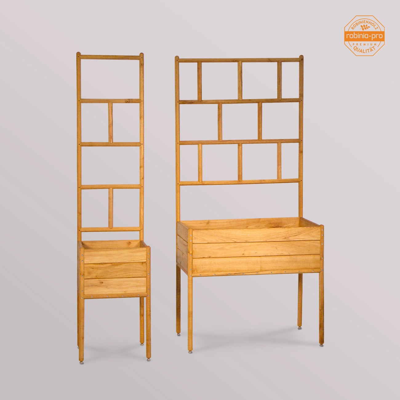 robinia-pro PFLANZKASTEN AUF STELZEN, mit RANKGITTER klassisch