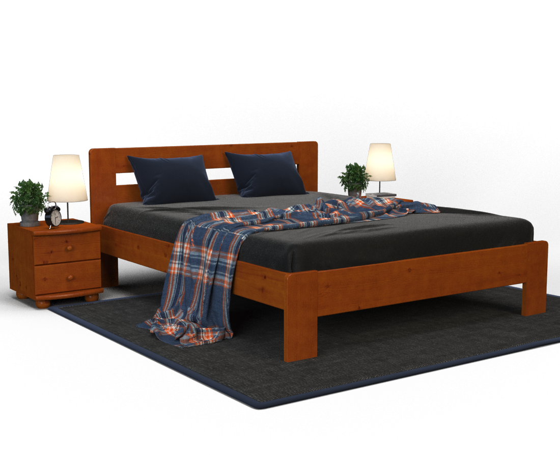 Bett aus Massivholz, Model Sale Markus