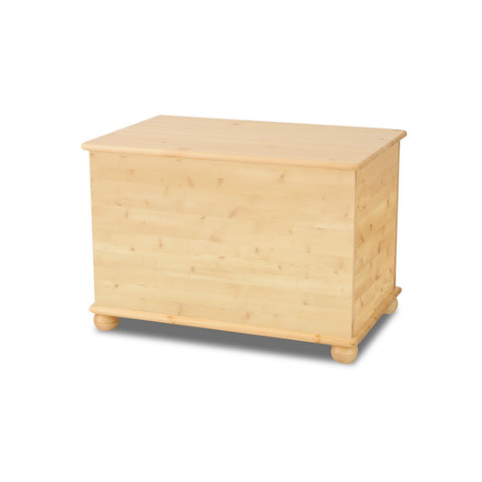 Holztruhe mit Deckel, Model Leo, Bio Kiefer, Schatztruhe und Spielkiste