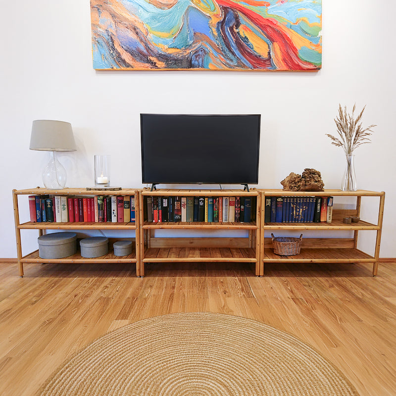 robinia-pro HOLZREGAL multifunktional aus Massivholz