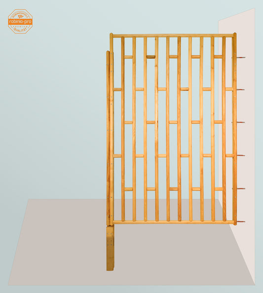 robinia-pro ANSCHLAGSTAB an Wand für Gartenzaun aus Holz "Stäbe"