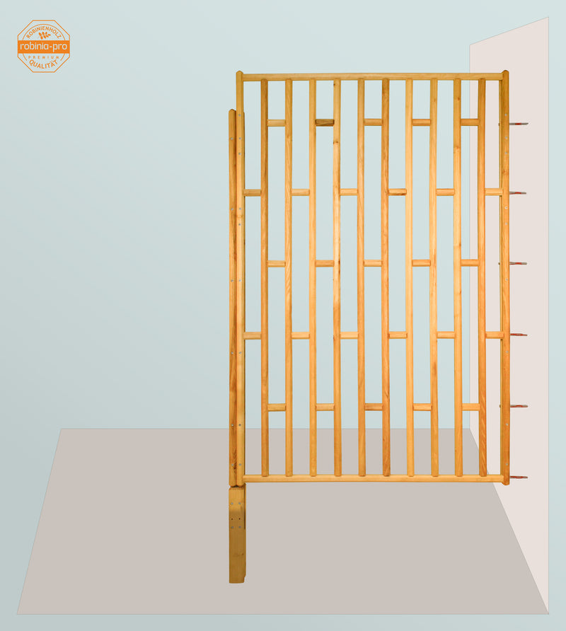 robinia-pro ANSCHLAGSTAB an Wand für STABZAUN-Feld