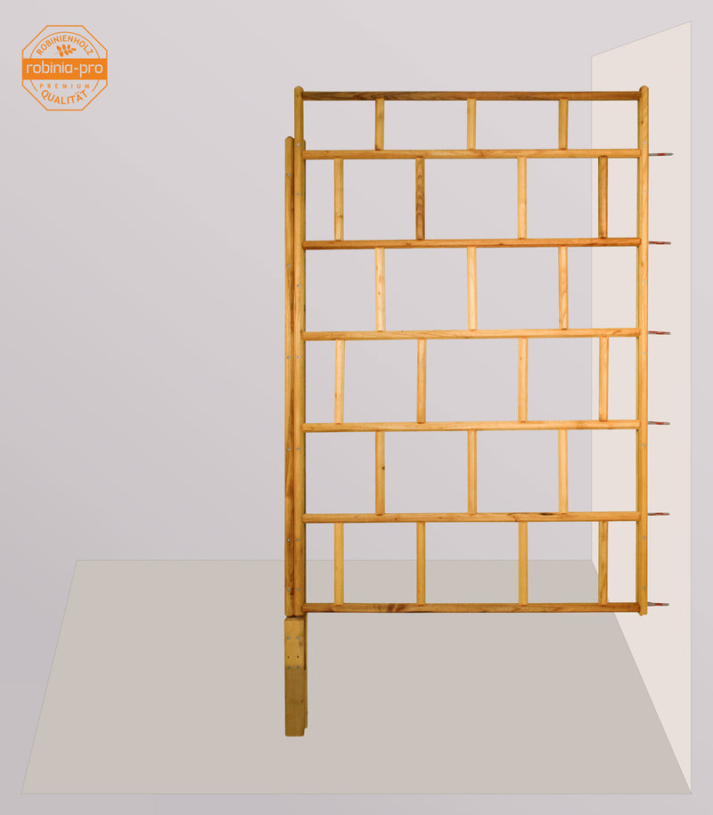 robinia-pro ANSCHLAGSTAB an Wand für GITTERZAUN-Feld classic