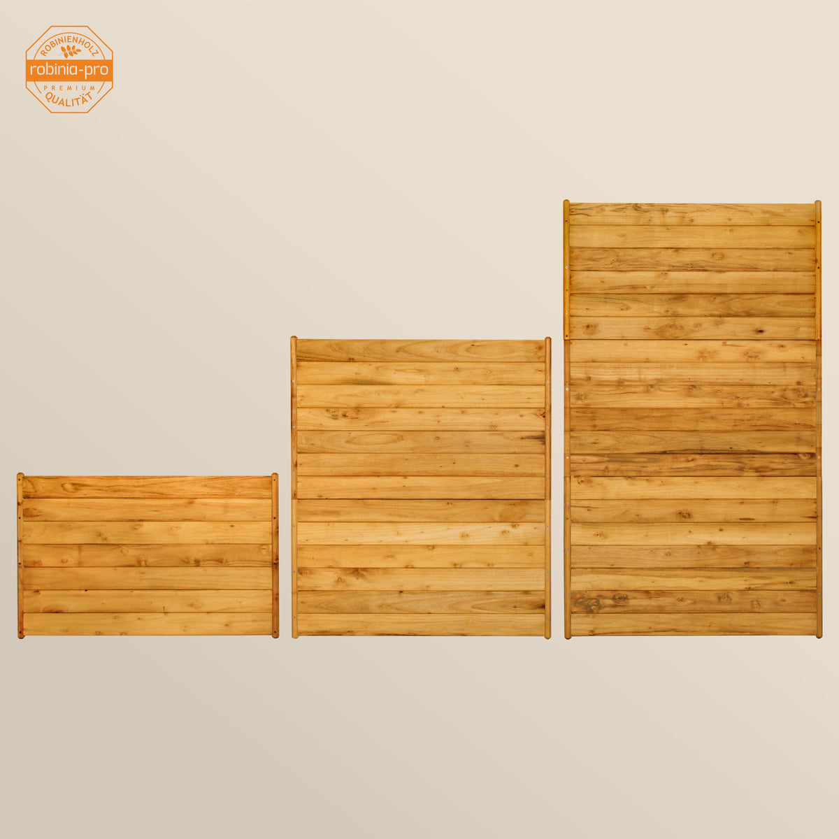 robinia-pro Sichtschutzzaun aus Holz, Zaunfeld