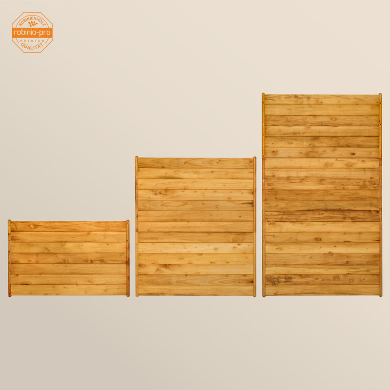 robinia-pro Sichtschutzzaun aus Holz, Zaunfeld