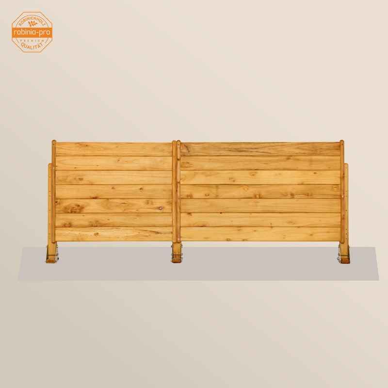 robinia-pro Sichtschutzzaun aus Holz, Zaunfeld