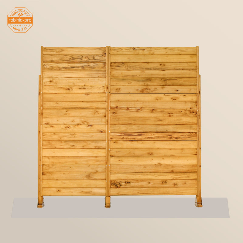 robinia-pro Sichtschutzzaun aus Holz, Zaunfeld