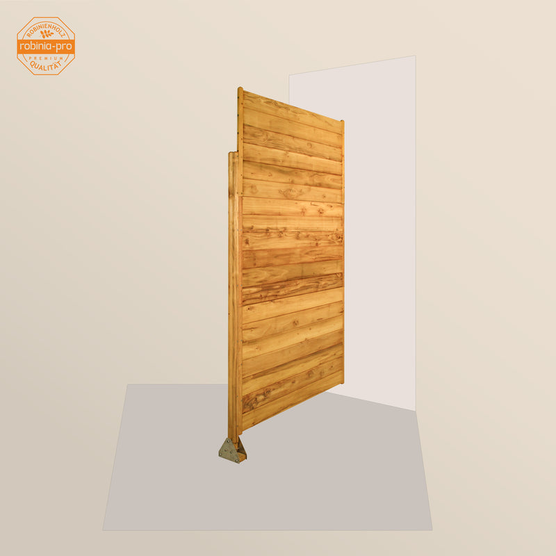 robinia-pro Sichtschutzzaun aus Holz, Zaunfeld