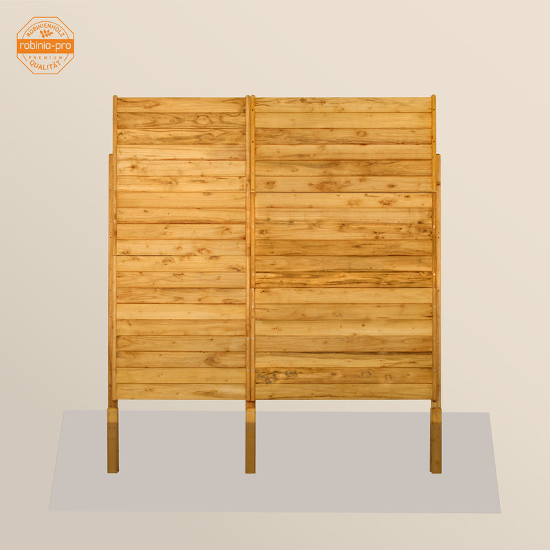 robinia-pro Sichtschutzzaun aus Holz, Zaunfeld
