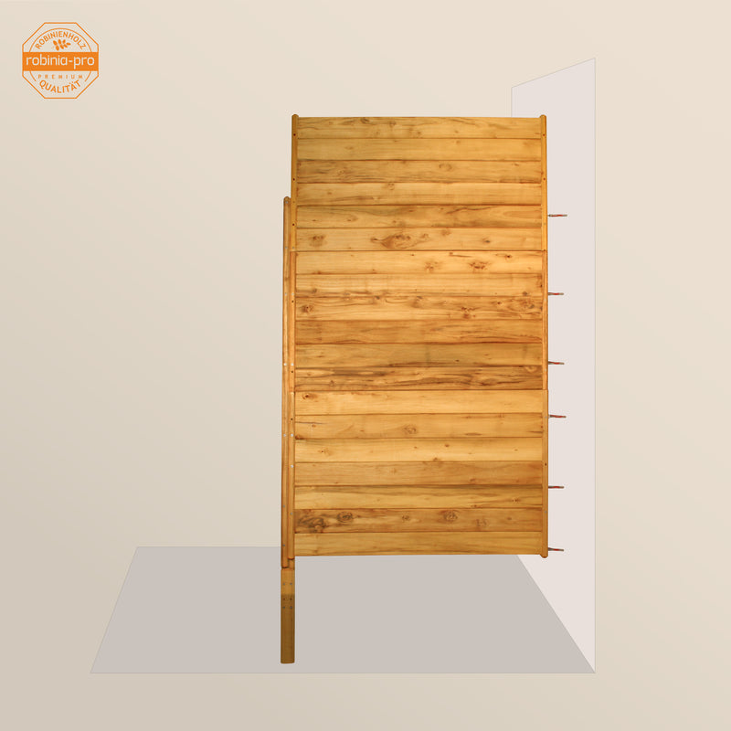 robinia-pro Sichtschutzzaun aus Holz, Zaunfeld