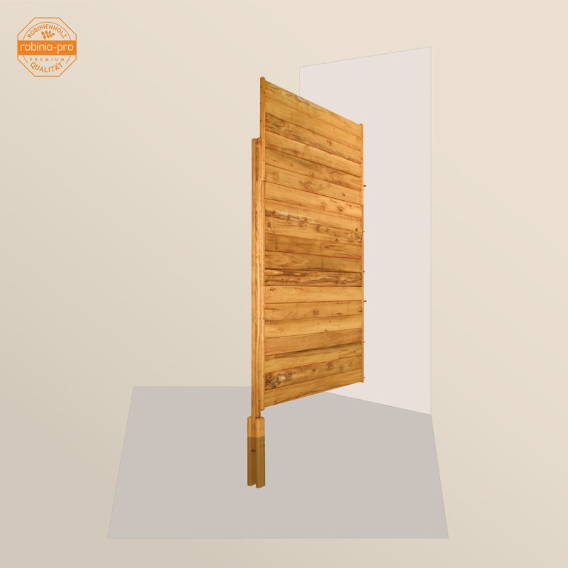 robinia-pro Sichtschutzzaun aus Holz, Zaunfeld