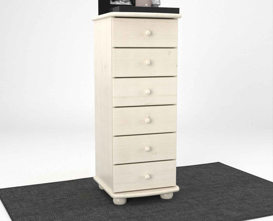 Anika Kiefer Kommode Massivholz | 6-Schubladen | 100% Bio Kiefer
