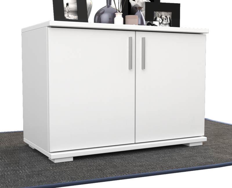Nobis Kommode Bio Kiefer Massivholz 2-türig | 57cm hoch | Handgefertigt