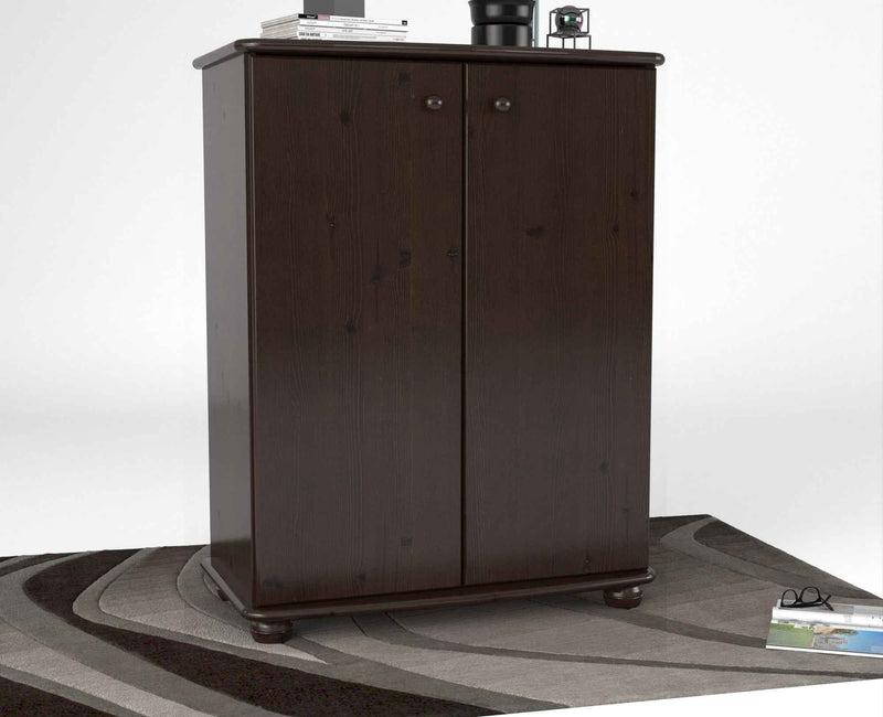 Anika Kommode Sideboard Bio Kiefer | 2-türig mit Kleiderstange | Nachhaltige Möbel