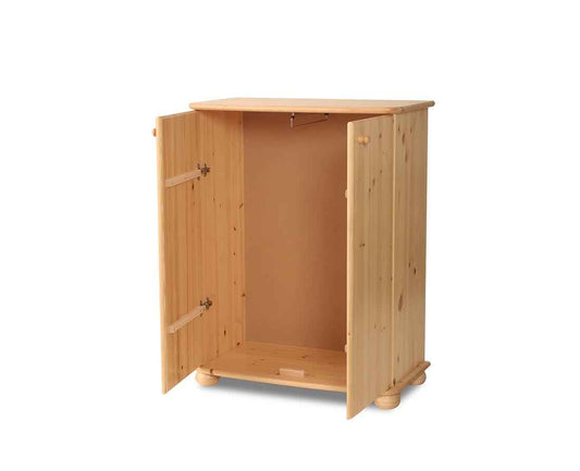 Anika Kommode Sideboard Bio Kiefer | 2-türig mit Kleiderstange | Nachhaltige Möbel