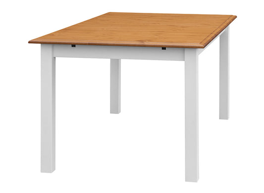Ausziehbarer Esstisch aus Holz, Bologna Elegante, 150/197 cm – Weiß & Eiche