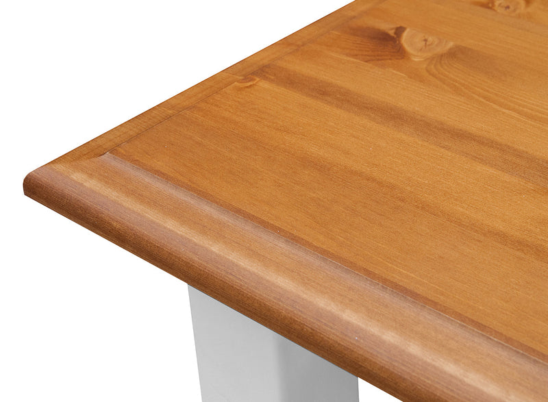 Ausziehbarer Esstisch aus Holz, Bologna Elegante, 150/197 cm – Weiß & Eiche