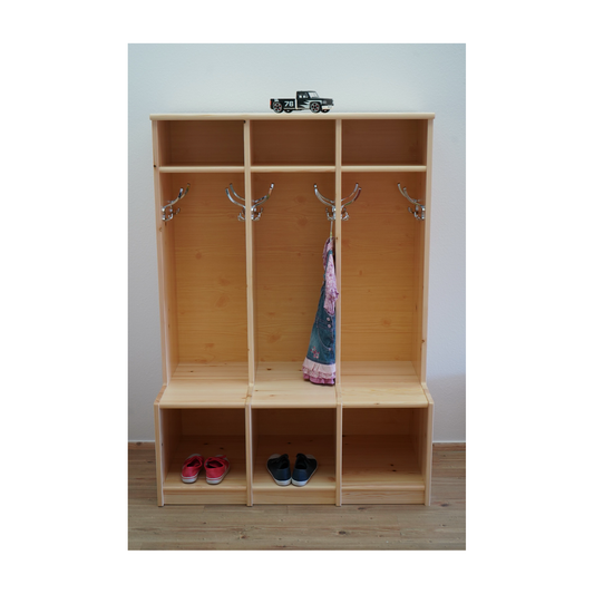 Bio Kiefer Kindergarderobe – Praktische & stilvolle Lösung für Ihr Kinderzimmer