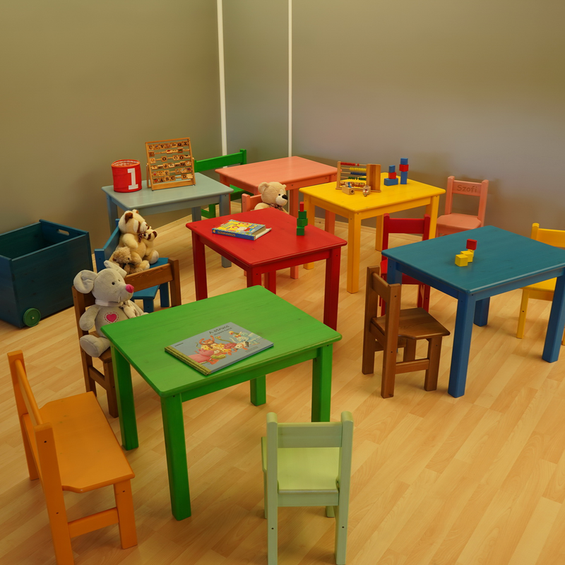 Leo Kinder Tisch aus Kiefer Massivholz | 100% Bio Spieltisch aus Kiefer