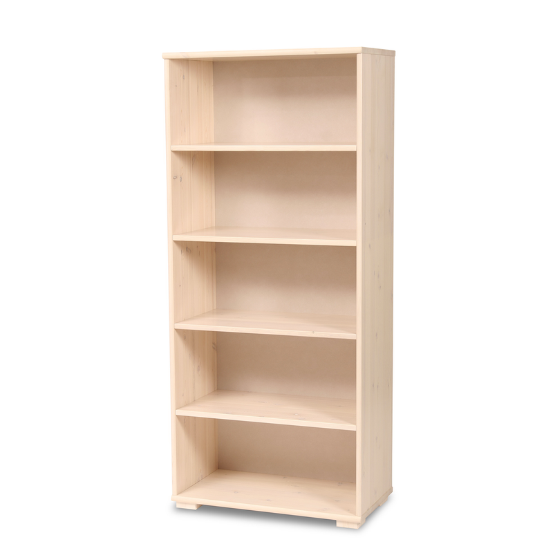 Vanessa Büroschrank aus Bio Kiefer Massivholz | Dielenschrank mit 5-Regalfächern