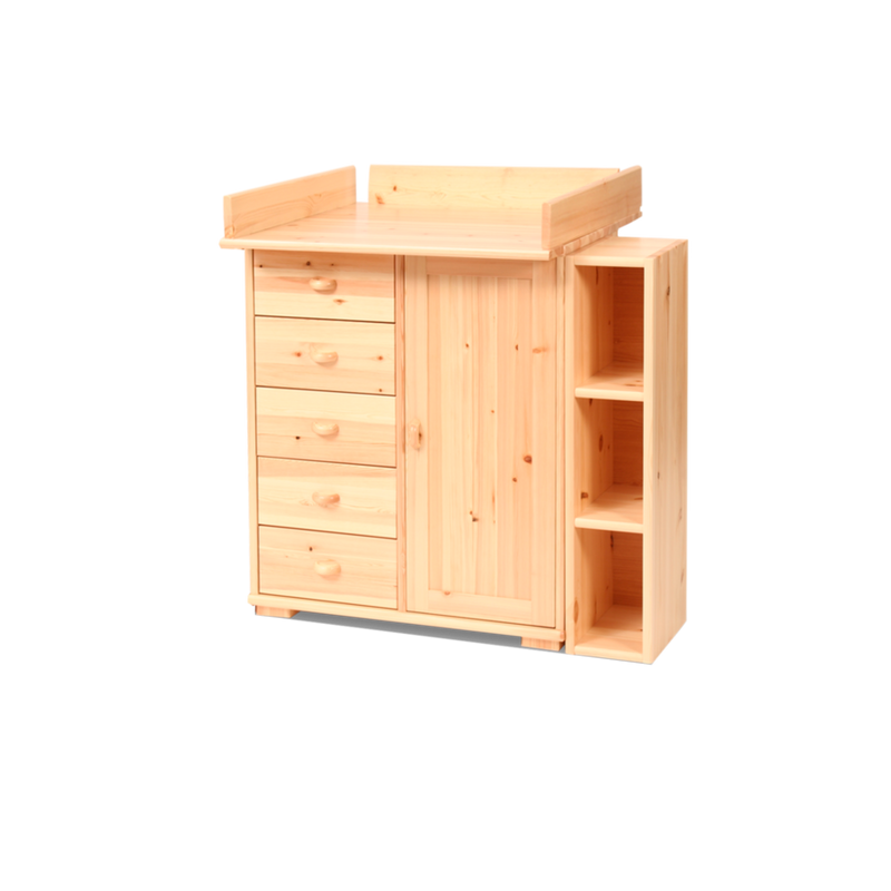 Vanessa Wickelkommode Kiefer Massivholz - Regalelement aus 100% Bio Holz