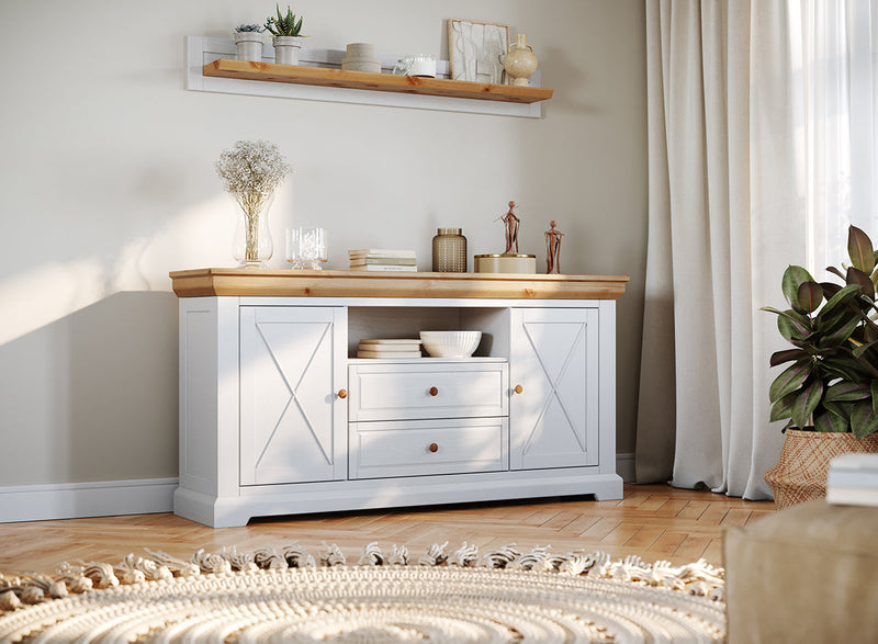 Milano Elite Kiefer Regal 150 cm – Stilvoll & Nachhaltig für Ihr Zuhause