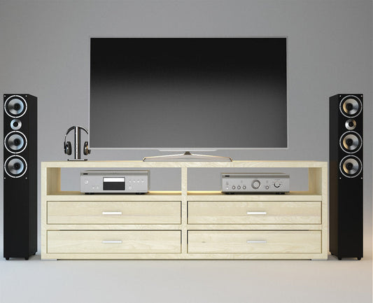 Pedenza TV-Sideboard Massivholz – Handgefertigte Eleganz für Ihr Wohnzimmer
