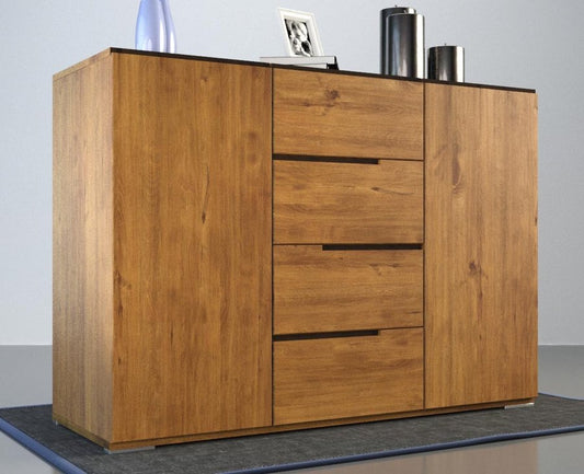 ARDEA Massivholz Schubladen Kommode aus Birke