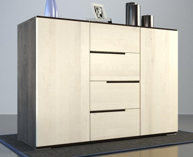 ARDEA Massivholz Schubladen Kommode aus Birke