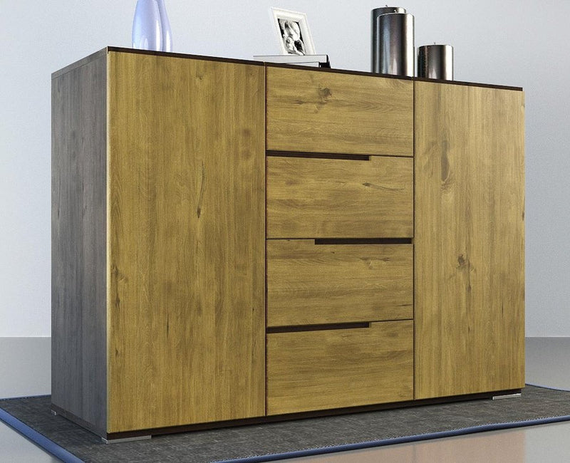 ARDEA Massivholz Schubladen Kommode aus Birke
