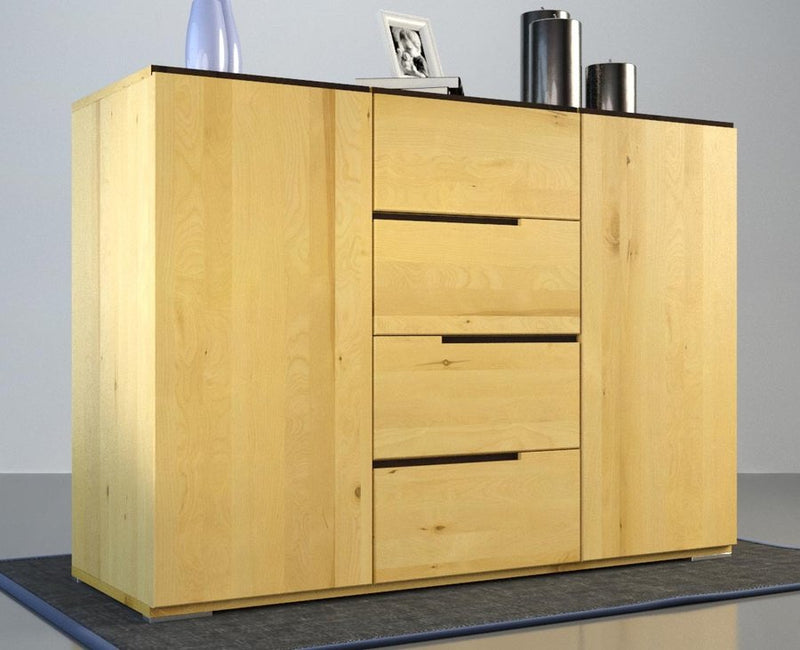 ARDEA Massivholz Schubladen Kommode aus Birke